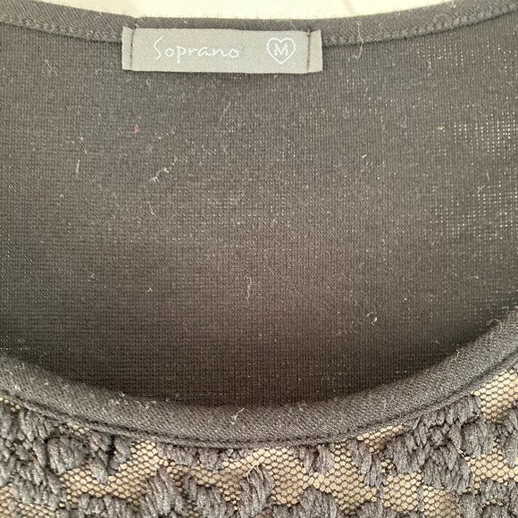 Soprano Womens Black Cocktail Dress Size Medium - Picture 3 of 5